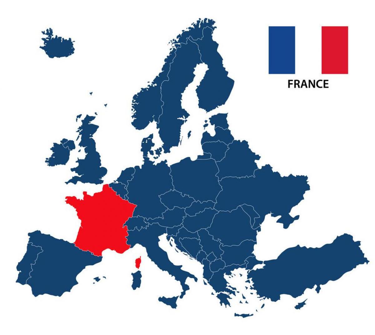 France location on the Europe map