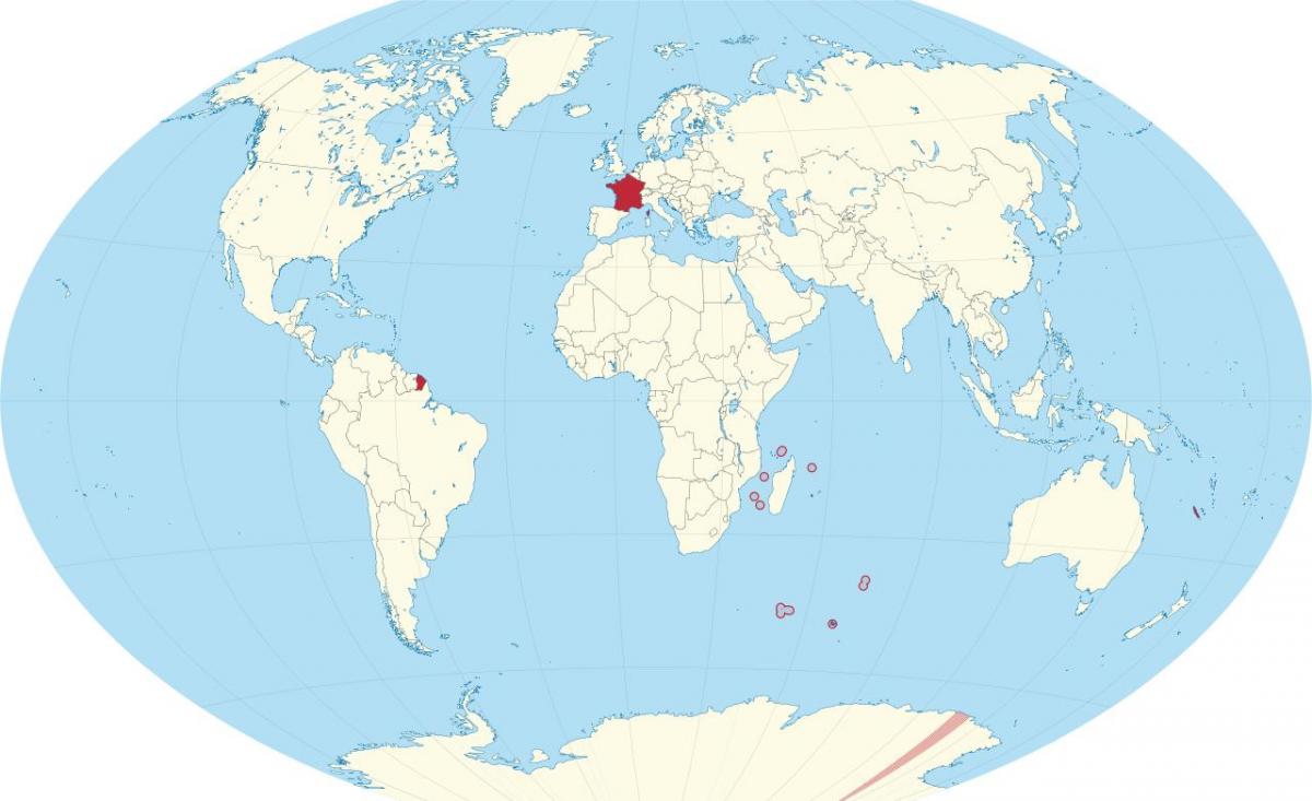 France location on world map