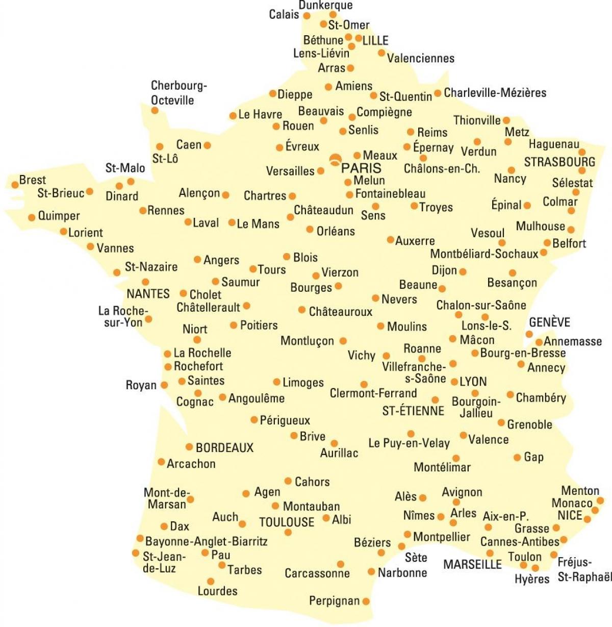 France city map